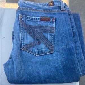 7 For All Mankind Women's Boot Cut Jeans - Blue size 26